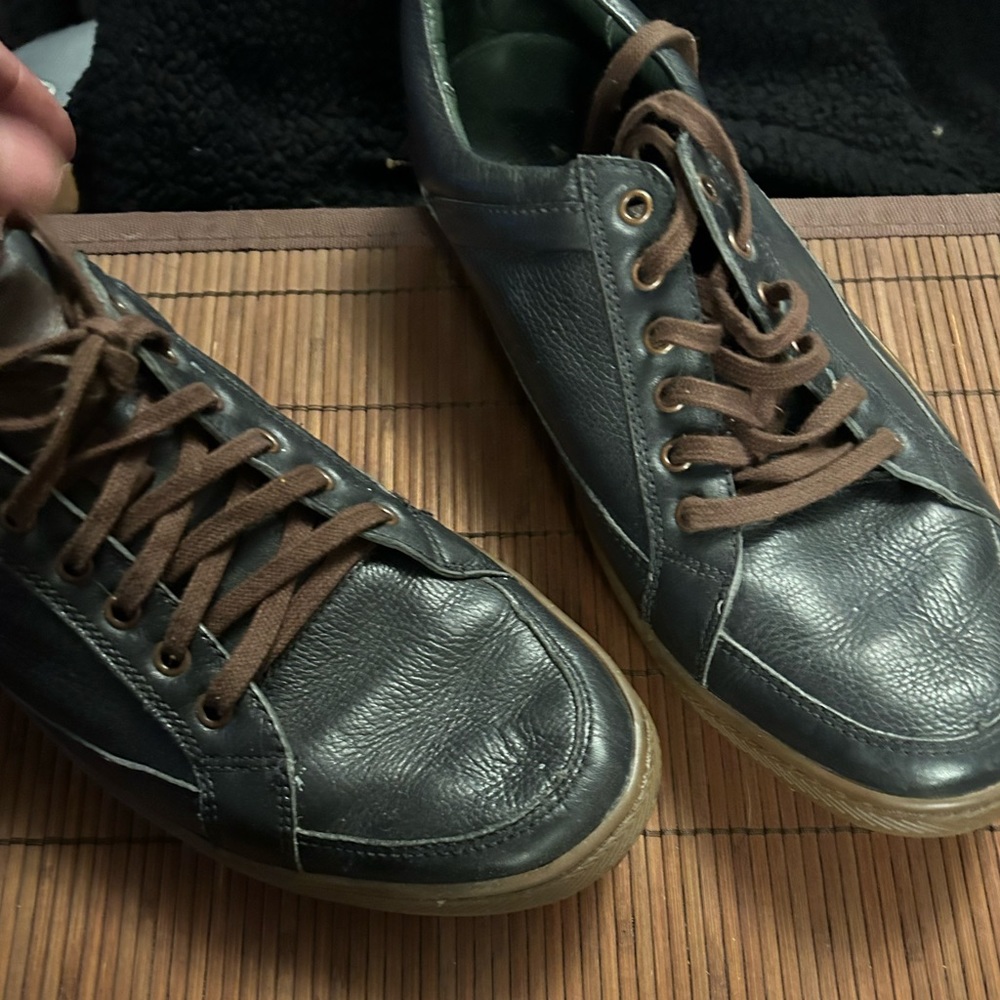 High end anatomic & co men’s shoes black leather shoes
